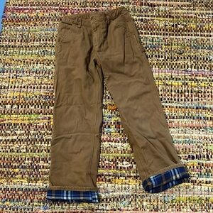 Carhartt flannel lined canvas pants, kids size 12.